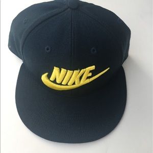 Blue and yellow Nike cap